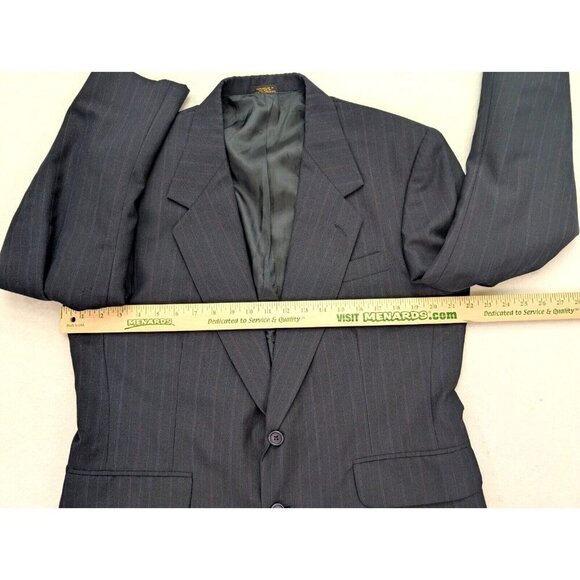 Towncraft Men's Blazer Jacket Size 42S Blue Pinstripe Sport Coat - Picture 4 of 16